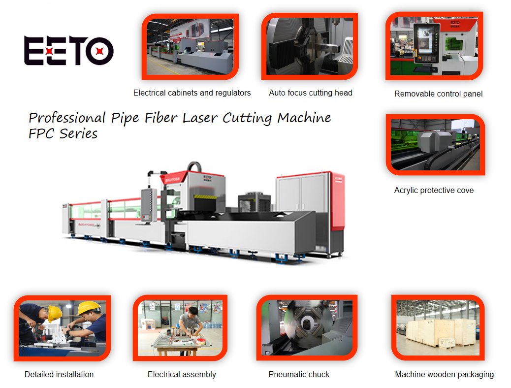 Fiber Laser Cutting Machine for Pipe And Tube 1000W CNC Laser Cutter
